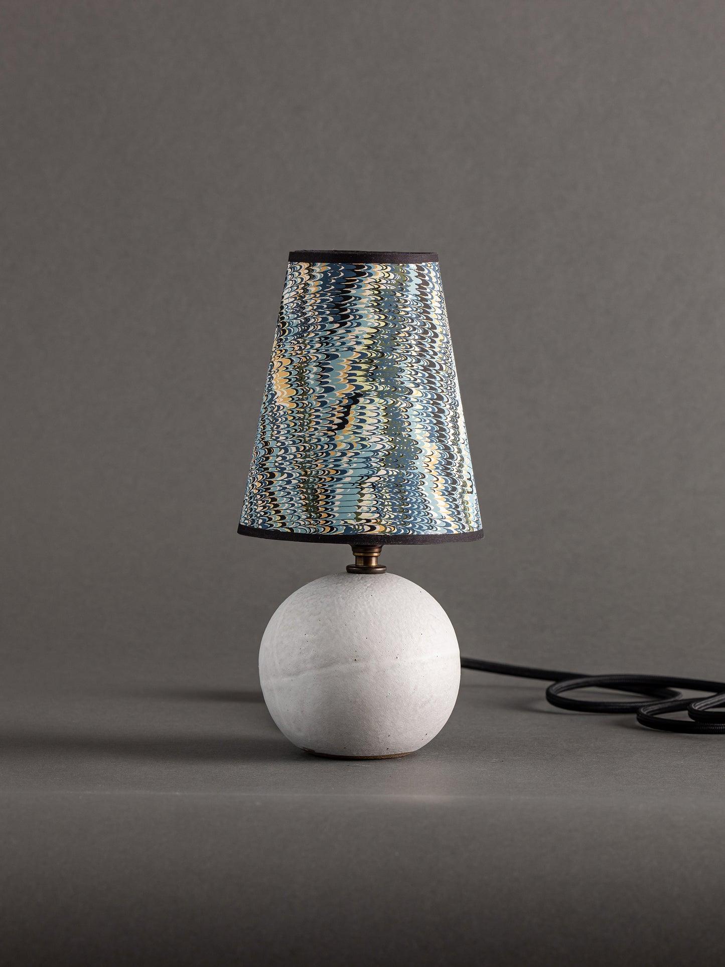 Cobble Table Lamp, Chalk