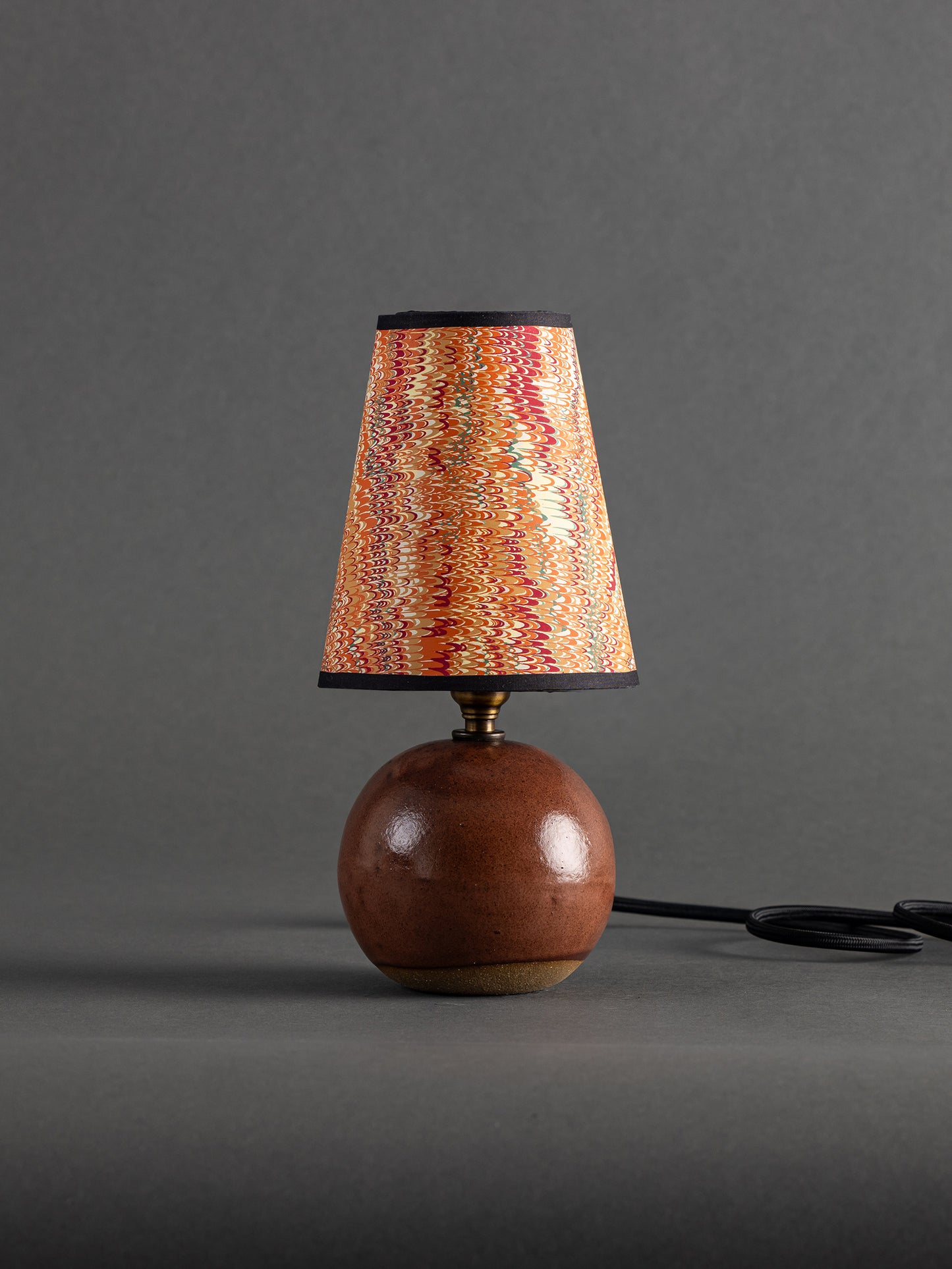 Cobble Table Lamp, Red Clay