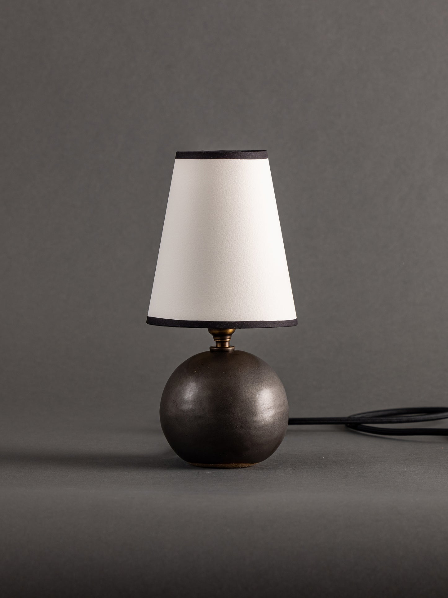 Cobble Table Lamp, Walnut